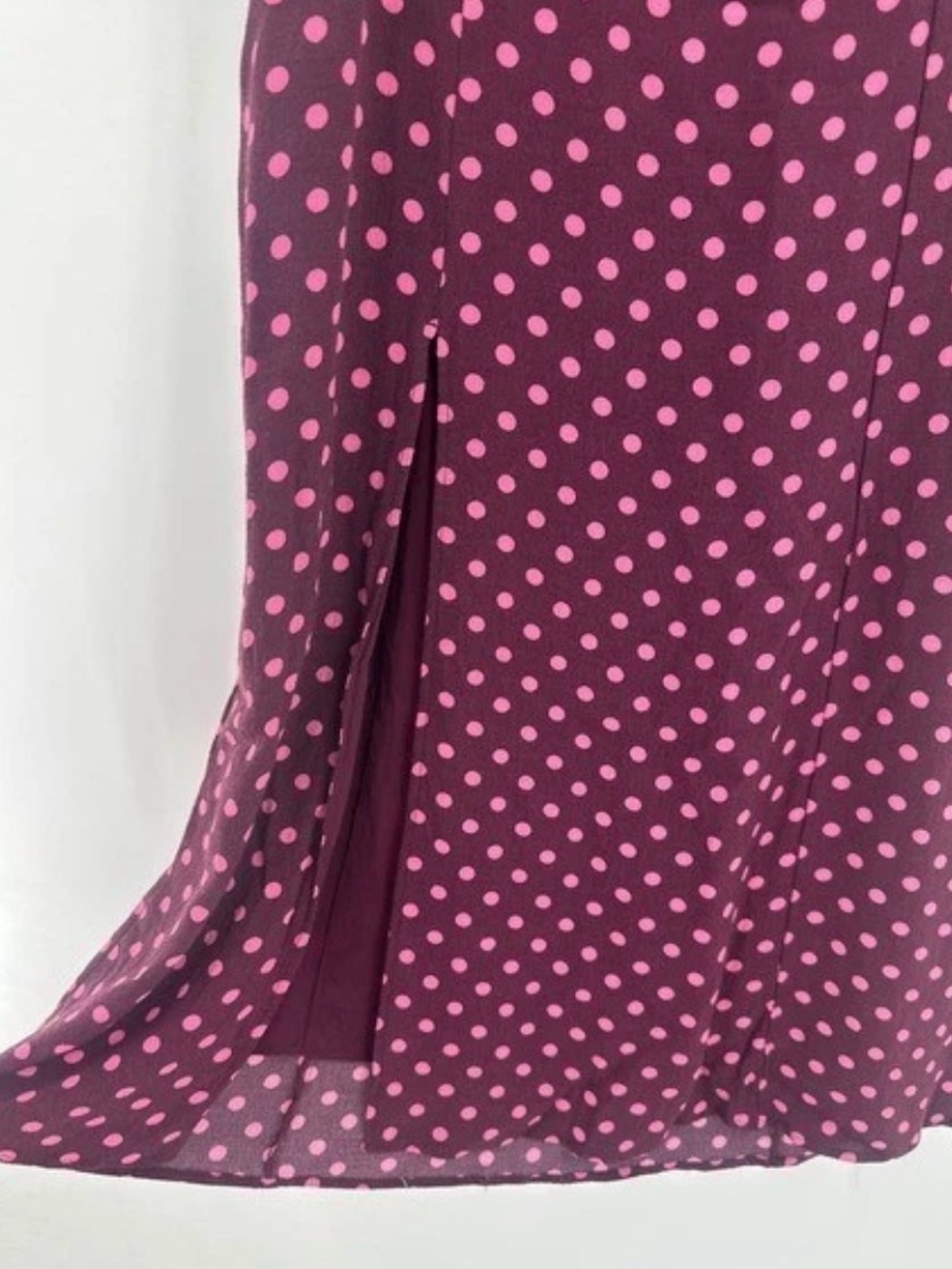 Anthropologie Maeve The Lille Side Slit ~Retro Summer ~Polka Dot Midi Skirt - Picture 7 of 7
